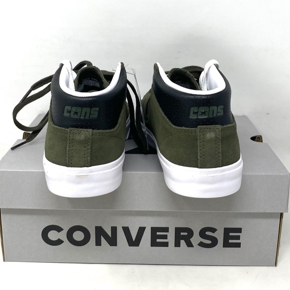 Converse Louie Lopez Pro Shoes Men's Size Suede Khaki Mid Top Casual 171981C - Picture 4 of 11